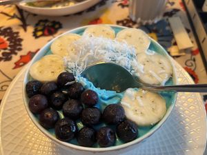 Blue smoothie bowl   at Sweet Secret in Nha Trang