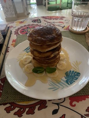 Banana pancakes  at Sweet Secret in Nha Trang