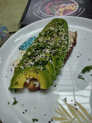 Avo toast with nut cheese. 👍🏽👍🏽 at Sweet Secret in Nha Trang