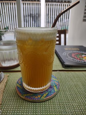 🍑 peach melon 🍈 tea. 👍🏽 at Sweet Secret in Nha Trang