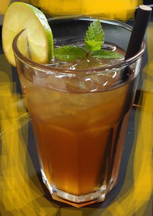 Iced Tea at Celeshmet in Vancouver