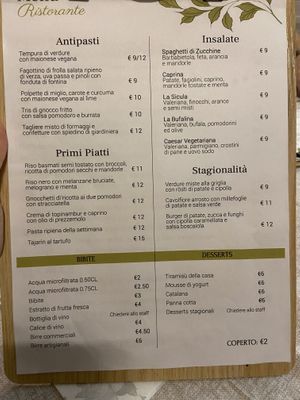 Menu  at Contorni e Dintorni in Rivoli