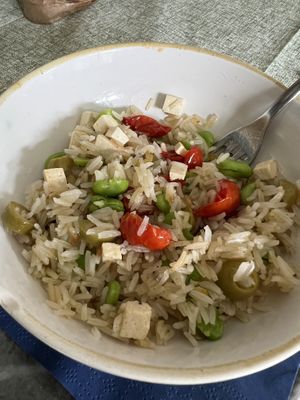 Rice with veggies and tofu (ok)  at Contorni e Dintorni in Rivoli