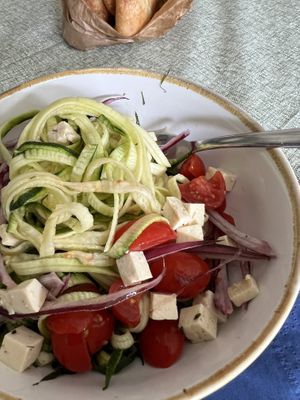 Zucchini noodles (favorite of food at restaurant, it was pretty good)  at Contorni e Dintorni in Rivoli