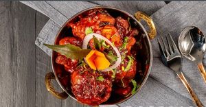 Gobi 65
Cauliflower battered fries and coated with 65 sauces vegan  at The Klay Oven Restaurant in Teneriffe