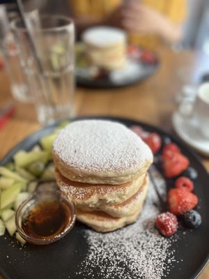 Vegan pancakes   at Ginger & Gray's Cafe and Diner in Munich