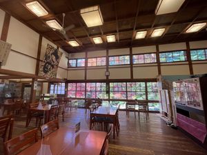 inside the cafe at Cafe Kita-no-kuruwa in Hirosaki