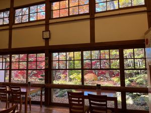 inside the cafe at Cafe Kita-no-kuruwa in Hirosaki