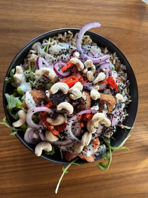 Teriyaki Bowl mit Flafel  at Foodartbremerhaven Cakes & Bowls in Bremerhaven