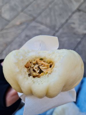 Tofu skin bao at Bao Zi in Milan
