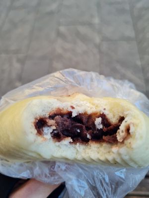 Red beans bao at Bao Zi in Milan