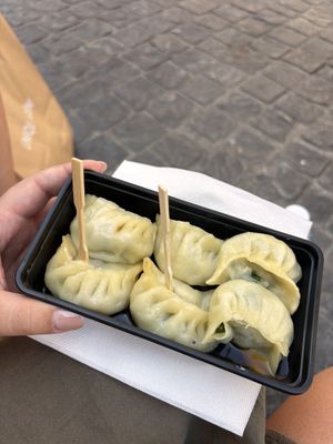 ravioli verdure  at Bao Zi in Milan
