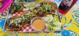 Mushroom tacos at Los Carnales in Cologne