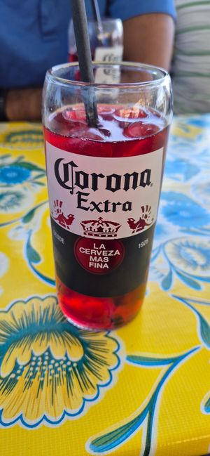 Hibiscus drink at Los Carnales in Cologne