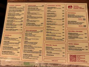Menu  at Los Carnales in Cologne