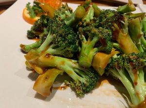 broccoli with garlic sauce at Wild Ginger in York