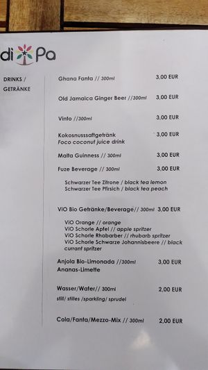 Drinks at DIDI PA - West African Kitchen in Berlin