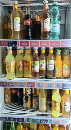 fridge with drinks 1 #Veganuary at DIDI PA - West African Kitchen in Berlin