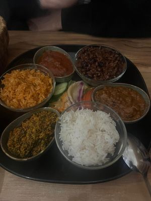 vegan plate  at DIDI PA - West African Kitchen in Berlin