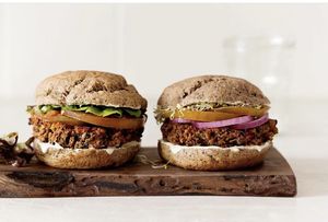 Vegan sloppy joes on SunOven buns   at SunOven Gluten Free Bakery in Ojai