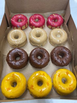 Doughnut special order (mini-doughnuts also available)  at SunOven Gluten Free Bakery in Ojai