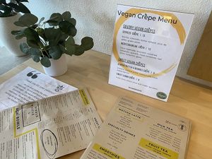 Vegan Menu at MR Z'S Crepes & Teas in Aptos