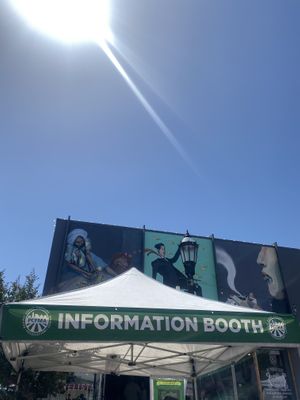 Info Booth Spotted in Cali Sunshinee  at Martinez Farmers' Market in Martinez