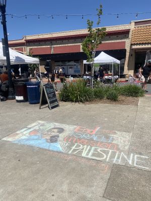 Chalk Art 💕 and Farmers Market Booths  at Martinez Farmers' Market in Martinez
