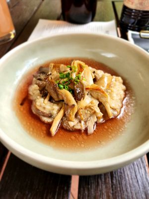 Mushroom risotto, smoked vodka infused at Old Young's Kitchen in Henley Brook