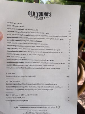   at Old Young's Kitchen in Henley Brook