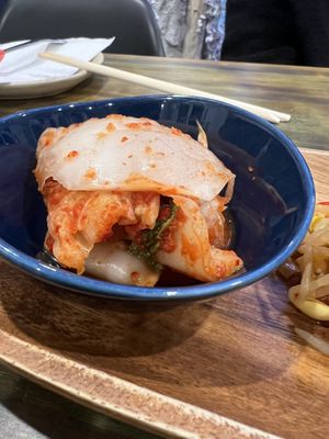 Vegan kimchi!  at Jang Dok Dae in Flushing