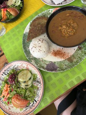 vegan casserole with lentil protein  at Bumi Cocina - Yerbateria in Salento