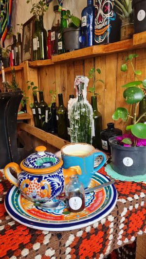 Leche Dorada *turmeric latte at Bumi Cocina - Yerbateria in Salento