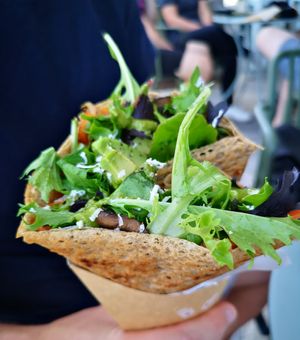 Vegan Option with some items left out at Mano Wraps in Busselton