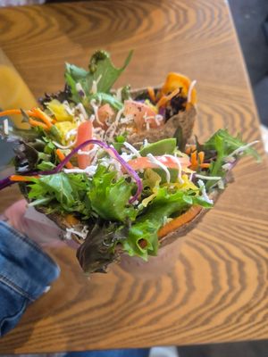 Vegan wrap with avo and sauerkraut at Mano Wraps in Busselton