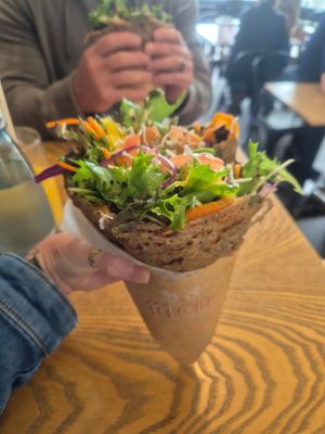 Lunch nom nom at Mano Wraps in Busselton