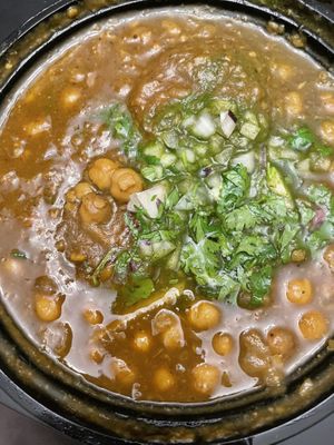 Aloo tikki with chole  at Delhiwala Chaat in Sunnyvale