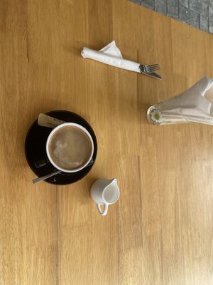 Americano with almond milk  #Veganuary at The Village Bakery and Cafe in Siem Reap