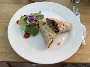 Vegan breakfast burrito, $4  at The Village Bakery and Cafe in Siem Reap