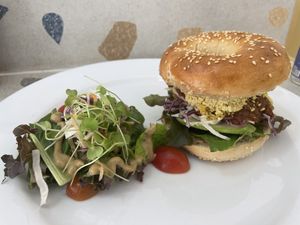 Tofu scramble sandwich   at The Village Bakery and Cafe in Siem Reap