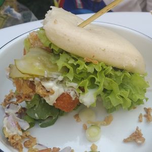 On avait déjà commencé a les manger avant que je pense à faire la photo at Lil Bao  in Brussels