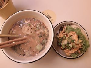 miso soup at Lil Bao  in Brussels