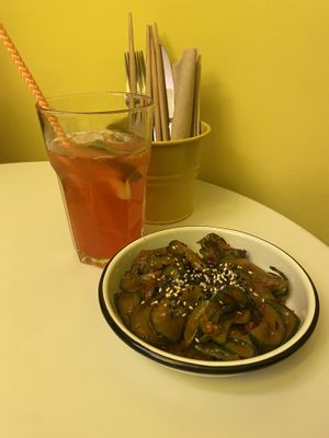 Smashed cucumber salad  at Lil Bao  in Brussels