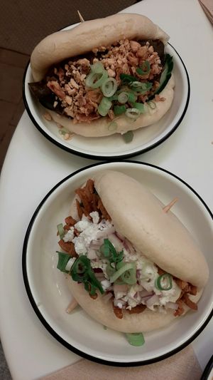 "Aubergenius" Bao (above) and "Hercules" Bao (below) at Lil Bao  in Brussels