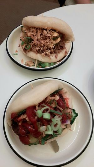 "Jacko Wacko" Bao (above) and "Nice To Meat You" Bao (below) at Lil Bao  in Brussels