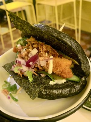 Bao with black bun was amazingg  at Lil Bao  in Brussels