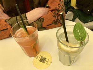 Lychee lemonade & Strawberry pineapple lemonade   at Lil Bao  in Brussels