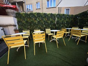 Outside the terrasse at Lil Bao  in Brussels