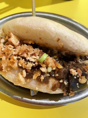 Aubergine bao bun  at Lil Bao  in Brussels