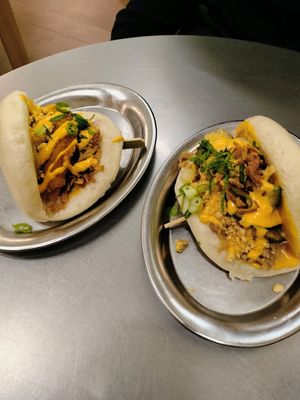 The chicken and jackfruit baos at Lil Bao  in Brussels